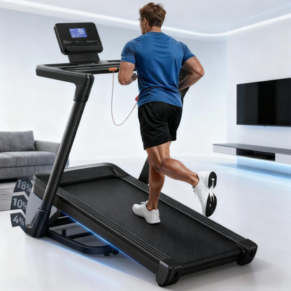 Folding Treadmill with 3.5HP Motor & Multi-Modes for Home Small Spaces