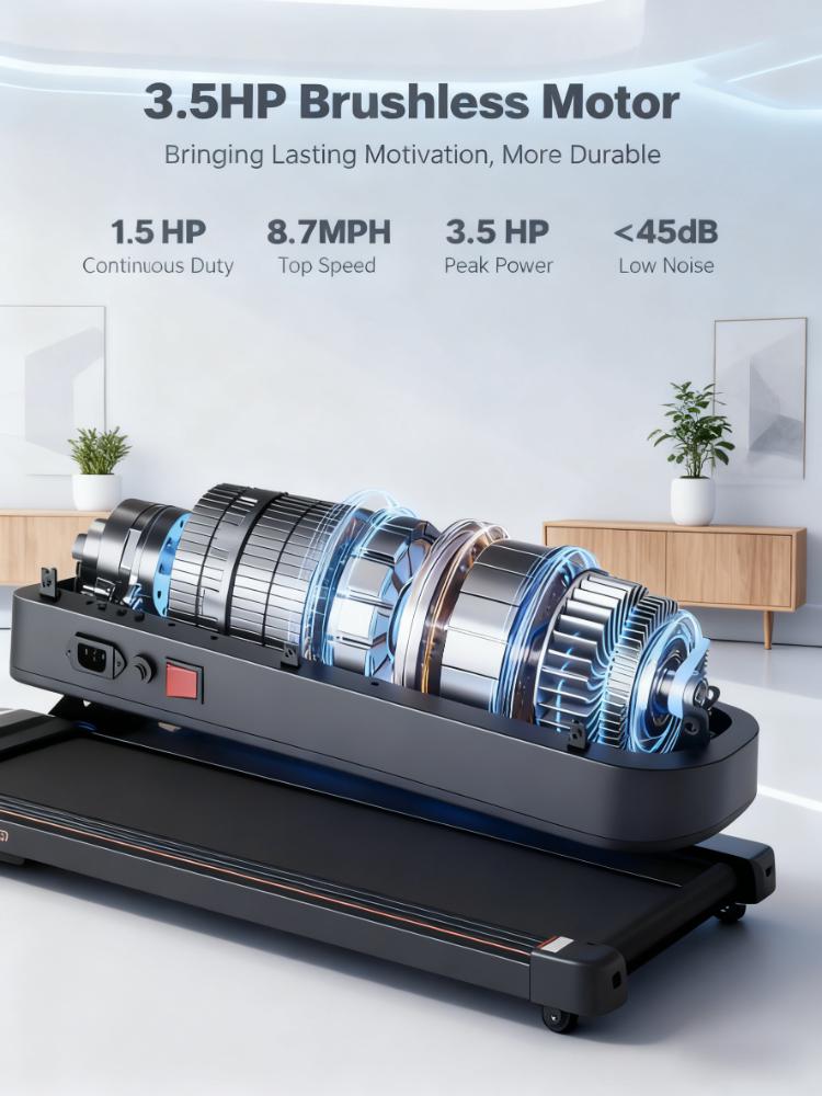 Folding Treadmill with 3.5HP Motor & Multi-Modes for Home Small Spaces