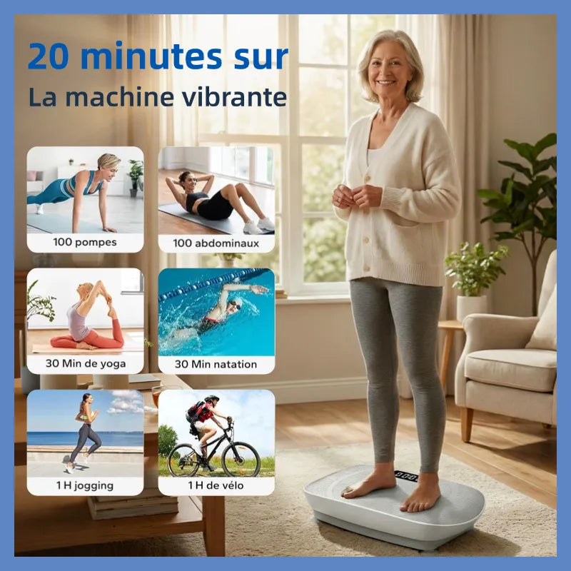 Easy Slim Vibration Plate (Sit & Slim!) Lose weight effortlessly, tone up—your best shape starts now!