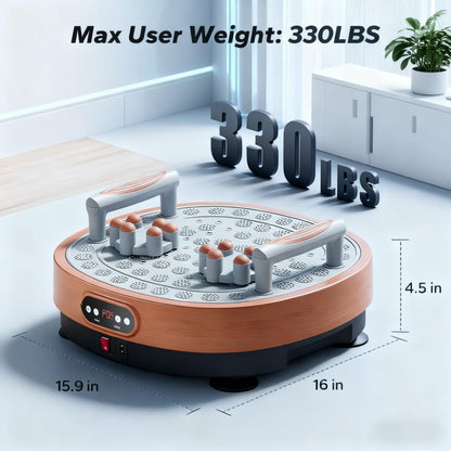 Vibration Plate Exercise Machine with Multiple Modes & Remote Control for Whole-Body Fitness