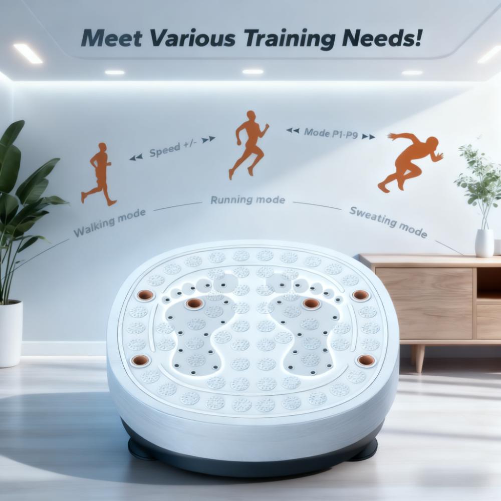 Vibration Plate Exercise Machine with Multiple Modes & Remote Control for Whole-Body Fitness