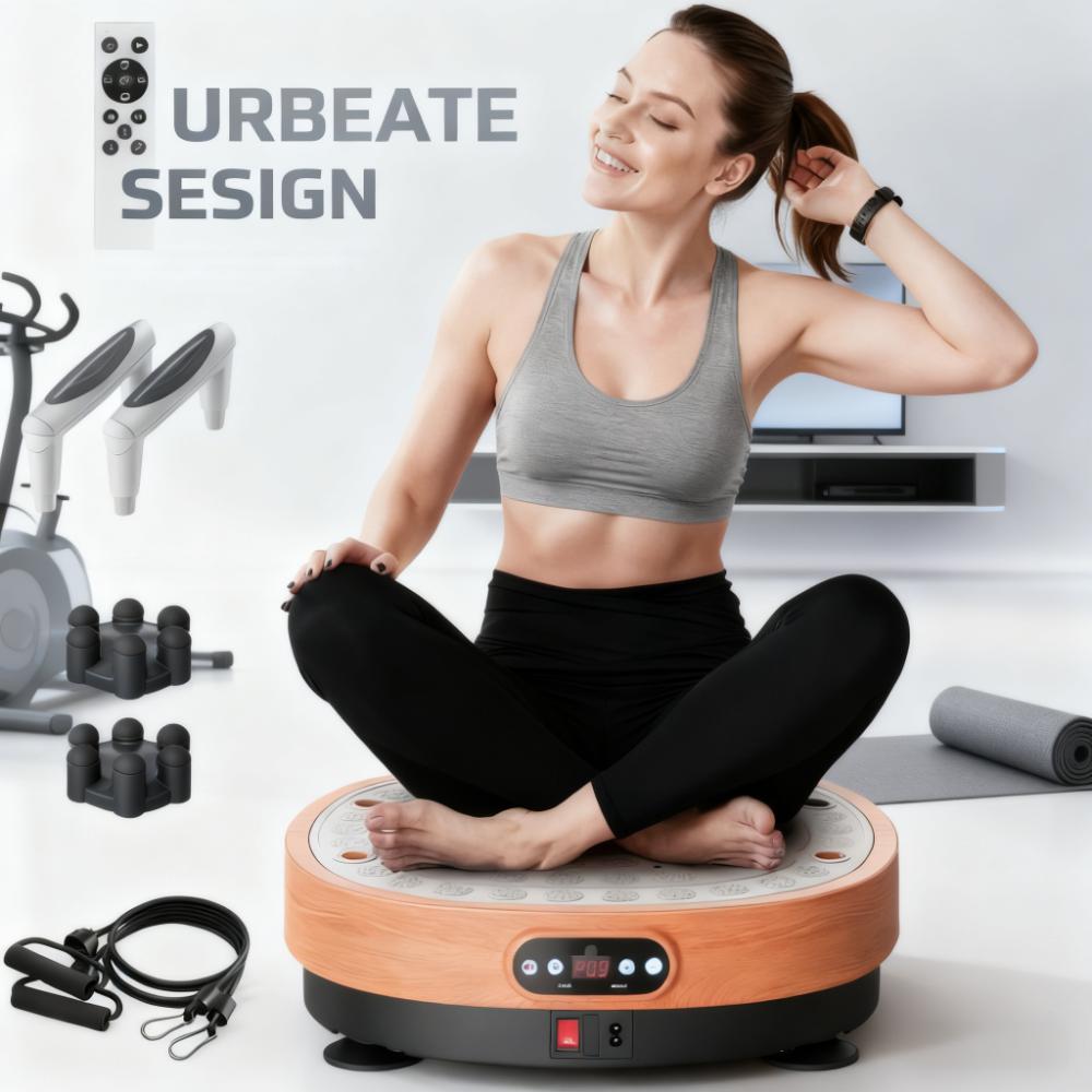 Vibration Plate Exercise Machine with Multiple Modes & Remote Control for Whole-Body Fitness
